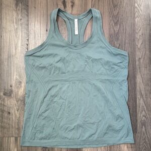 Athleta Momentum Tank‎ Top Seamless Racerback Workout Athletic Blue 1X
